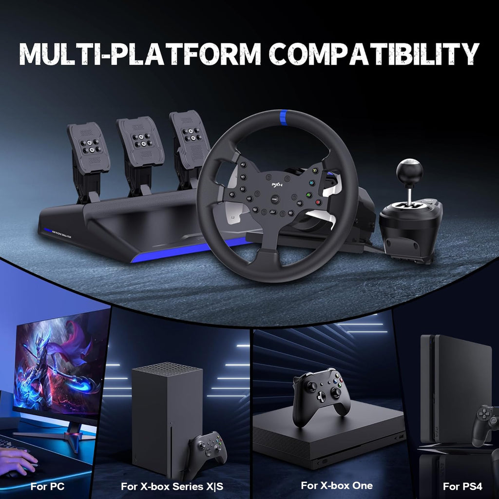 PXN V99 3.2Nm Force Feedback Gaming Steering Wheel