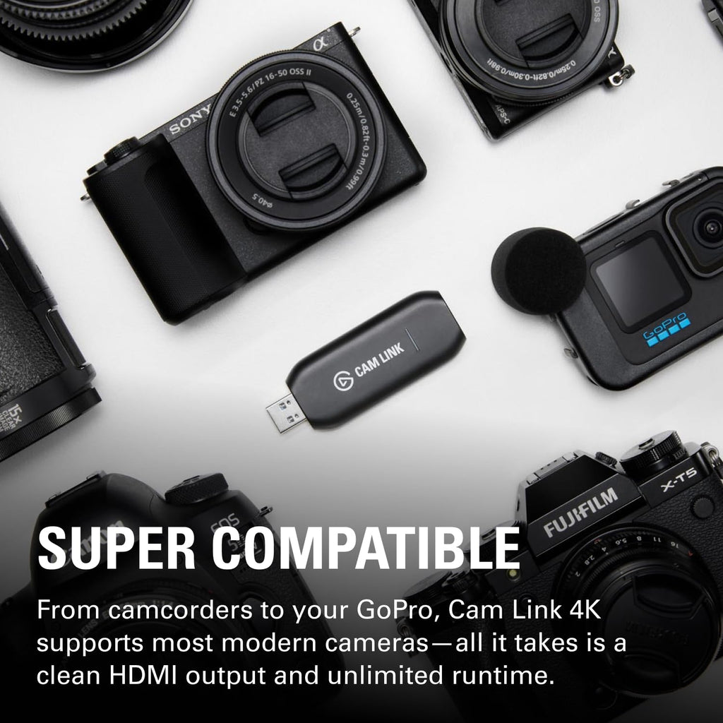 4K Camera Capture Card for DSLR & Camcorder Streaming