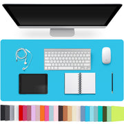 Large PU Leather Desk Pad with Non-Slip Easy-Clean Surface