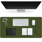 Large PU Leather Desk Pad with Non-Slip Easy-Clean Surface