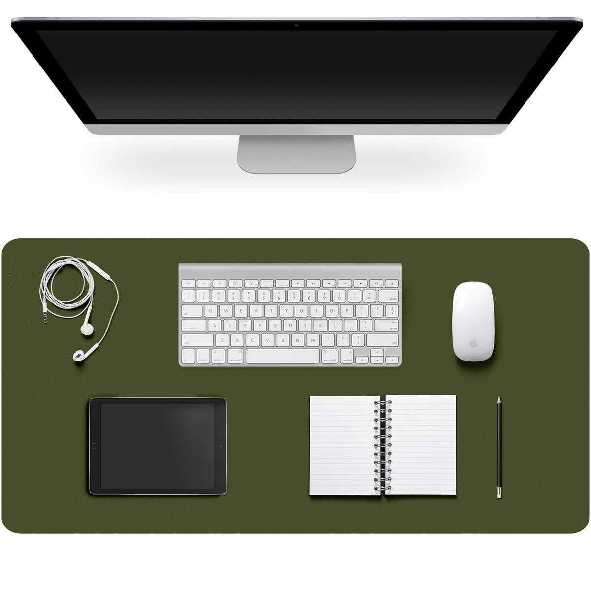 Leather Desk Pad Protector,Non-Slip Desk Pad,on-Slip PU Leather Large Mouse Pad,Easy Clean Desk Protecor Mat,Writing Pad for Office Work/Home/Decor