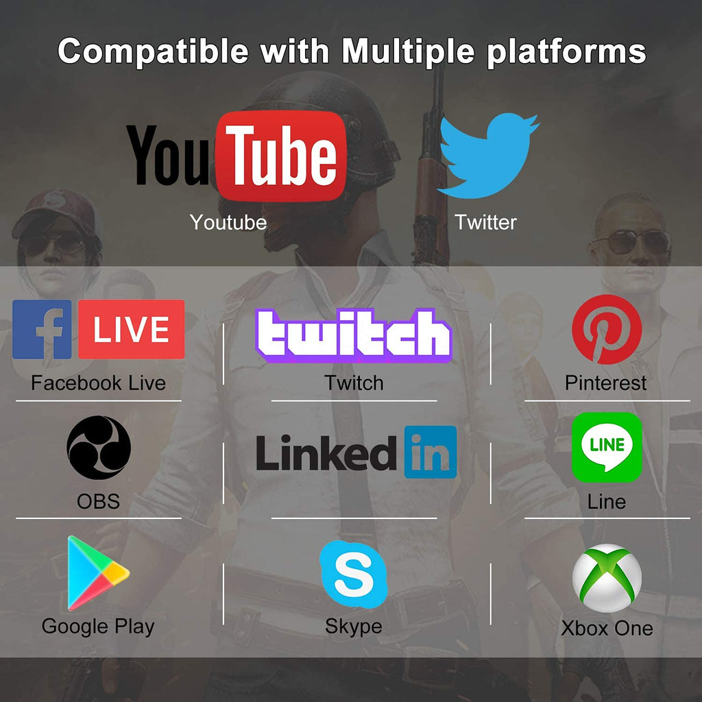 4K HDMI Video Capture Card for Streaming and Recording