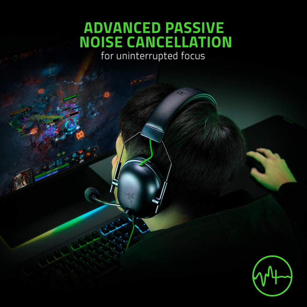 Razer BlackShark V2 X PlayStation Gaming Headset: 50mm Drivers - Cardioid Mic - Lightweight - Comfortable, Noise Isolating Earcups - for PS5, Xbox Series X, PC, Switch via 3.5 mm Audio Jack - Black