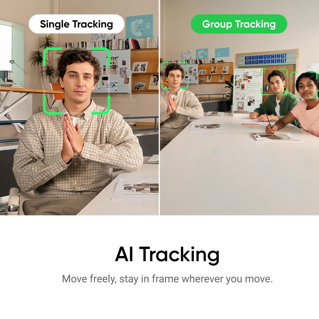 4K PTZ Webcam with AI Tracking and Noise-Canceling Mic