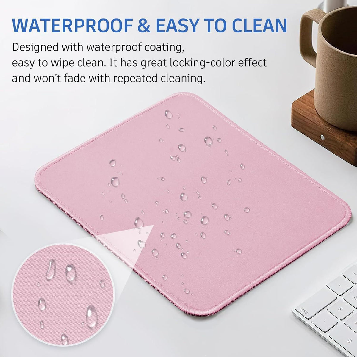 Funny Mouse pad Square Cute Mouse Mat for Wireless Mouse Small Office Computer Mousepad for Desk Mat Laptop with Non-Slip Rubber Base