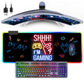 Large RGB Gaming Mouse Pad with 13 LED Light Modes