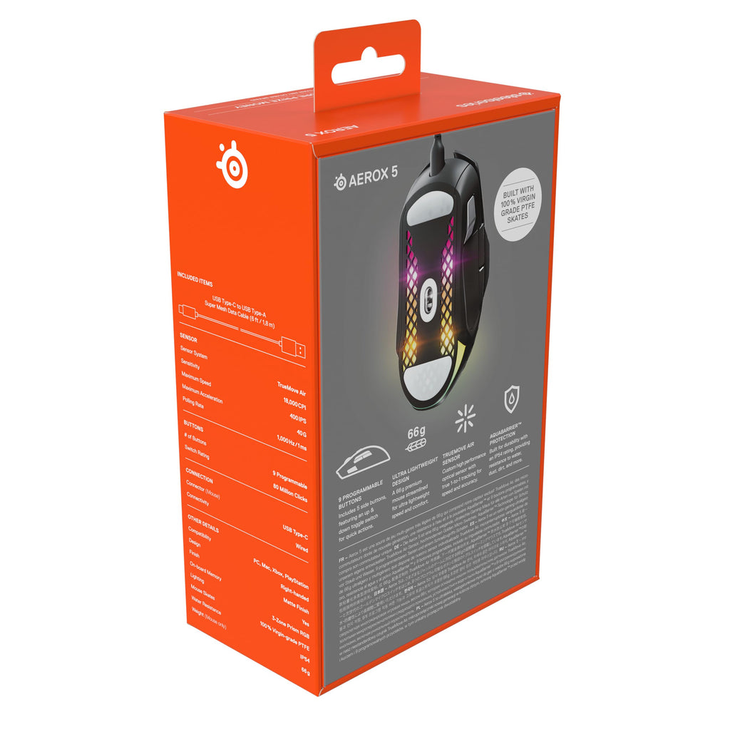 SteelSeries Aerox 5 Lightweight Gaming Mouse