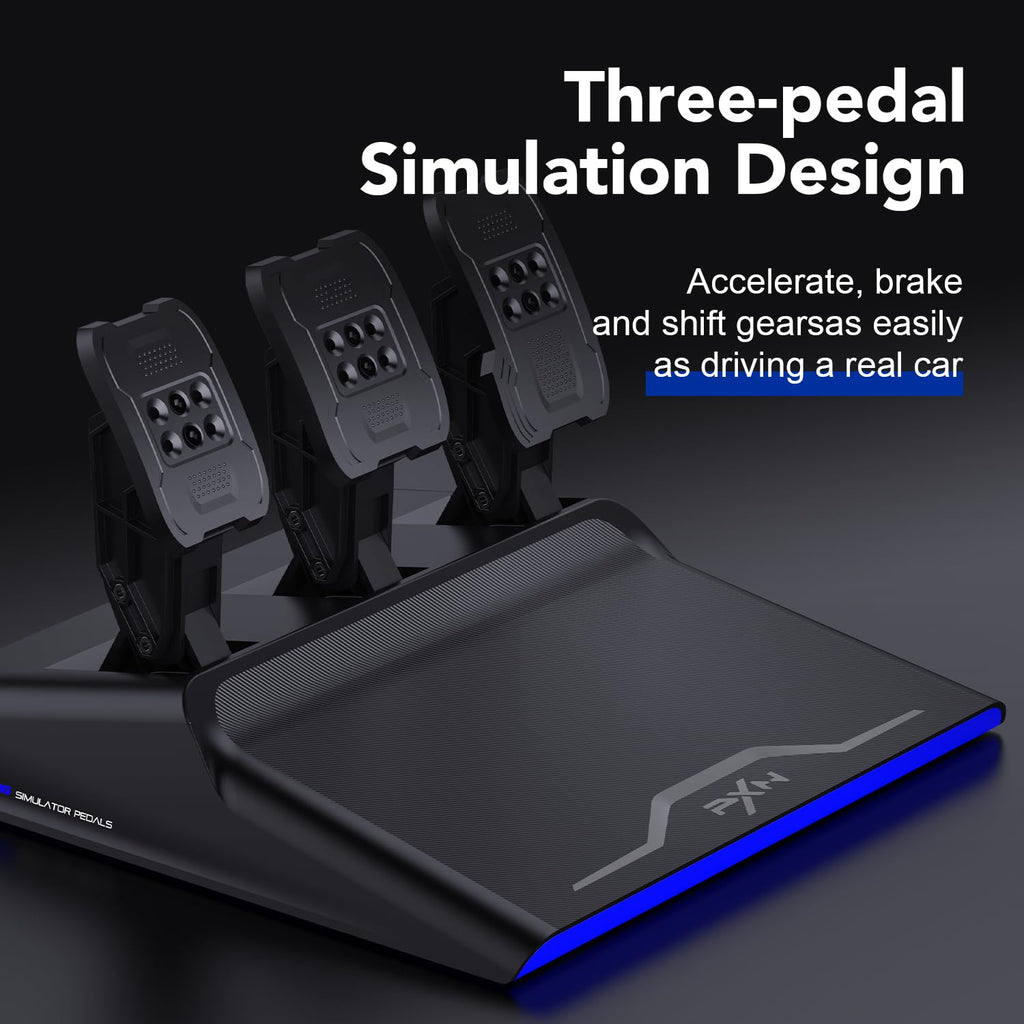 PXN V99 Force Feedback Racing Wheel, with Pedals and Shifter