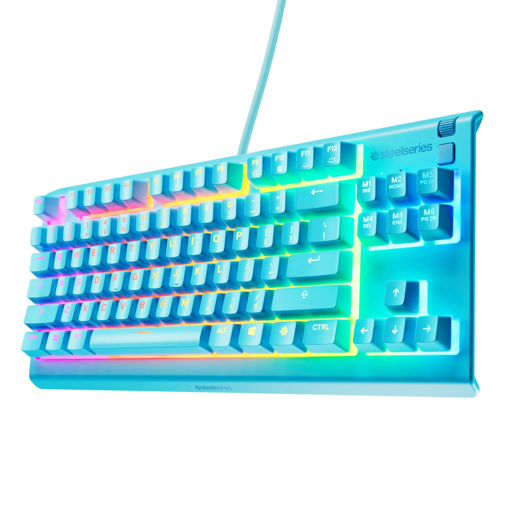 SteelSeries RGB Gaming Keyboard — Tenkeyless Compact Form Factor — 8-Zone RGB Illumination — Water and Dust Resistant — Whisper-Quiet Gaming Switch