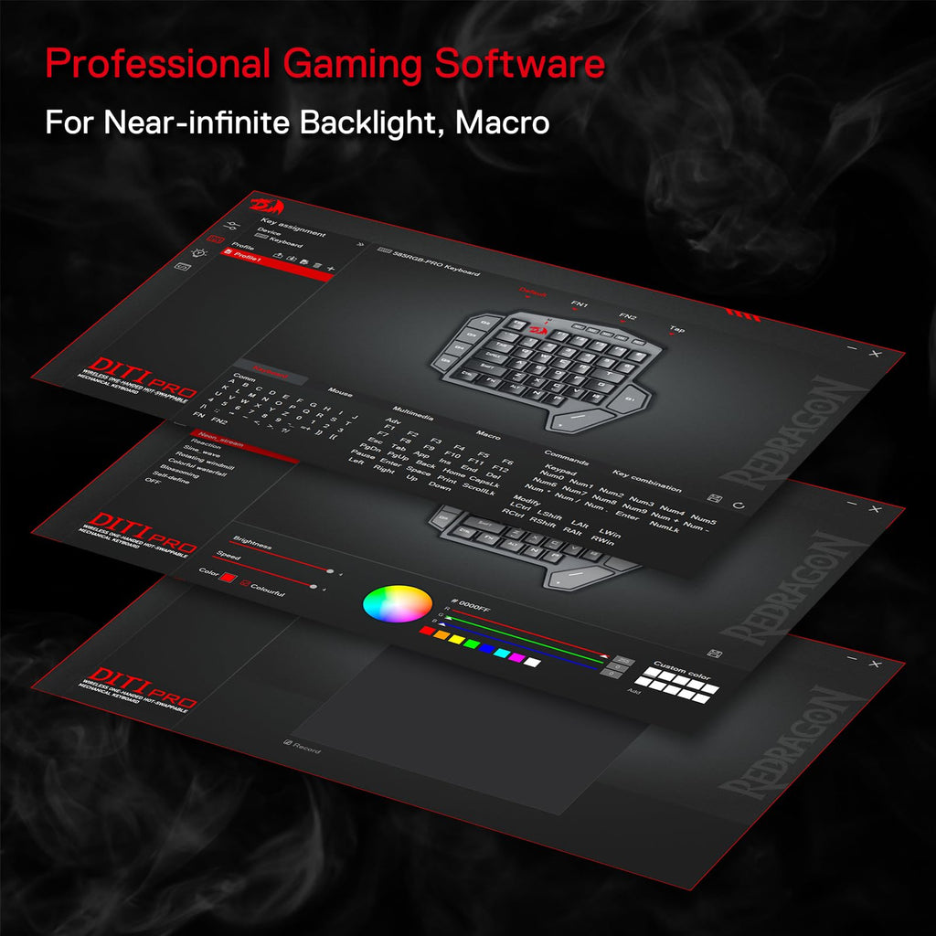 Redragon K585 DITI Wireless One-Handed Mechanical Keyboard