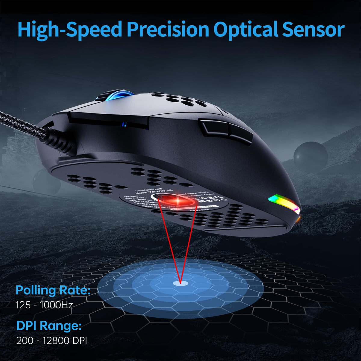 TMKB Falcon Honeycomb Gaming Mouse