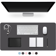 Large PU Leather Desk Pad with Non-Slip Easy-Clean Surface