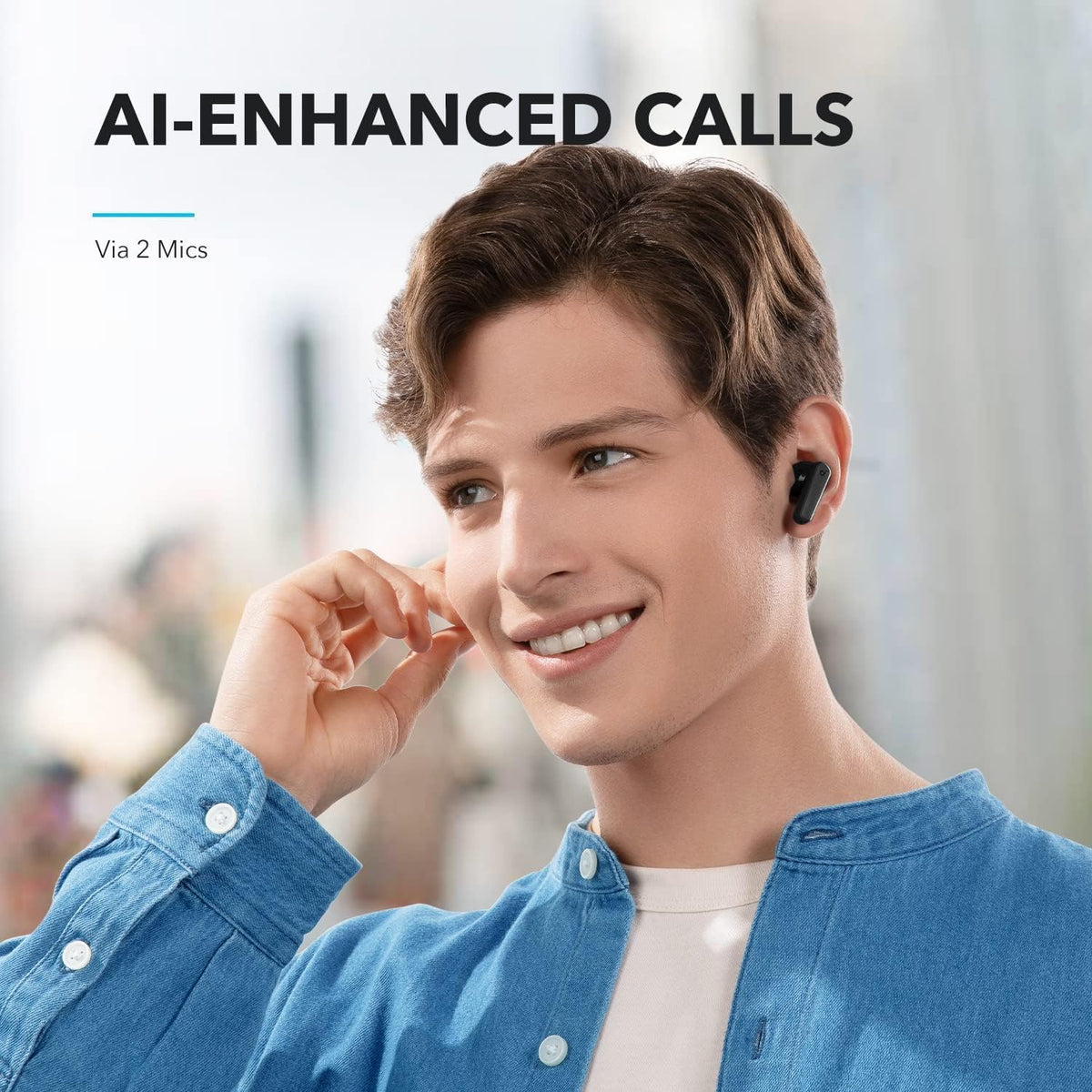 Soundcore by Anker P20i True Wireless Earbuds, 10mm Drivers with Big Bass, Bluetooth 5.3, 30H Long Playtime, Water-Resistant, 2 Mics for AI Clear Calls, 22 Preset EQs, Customization