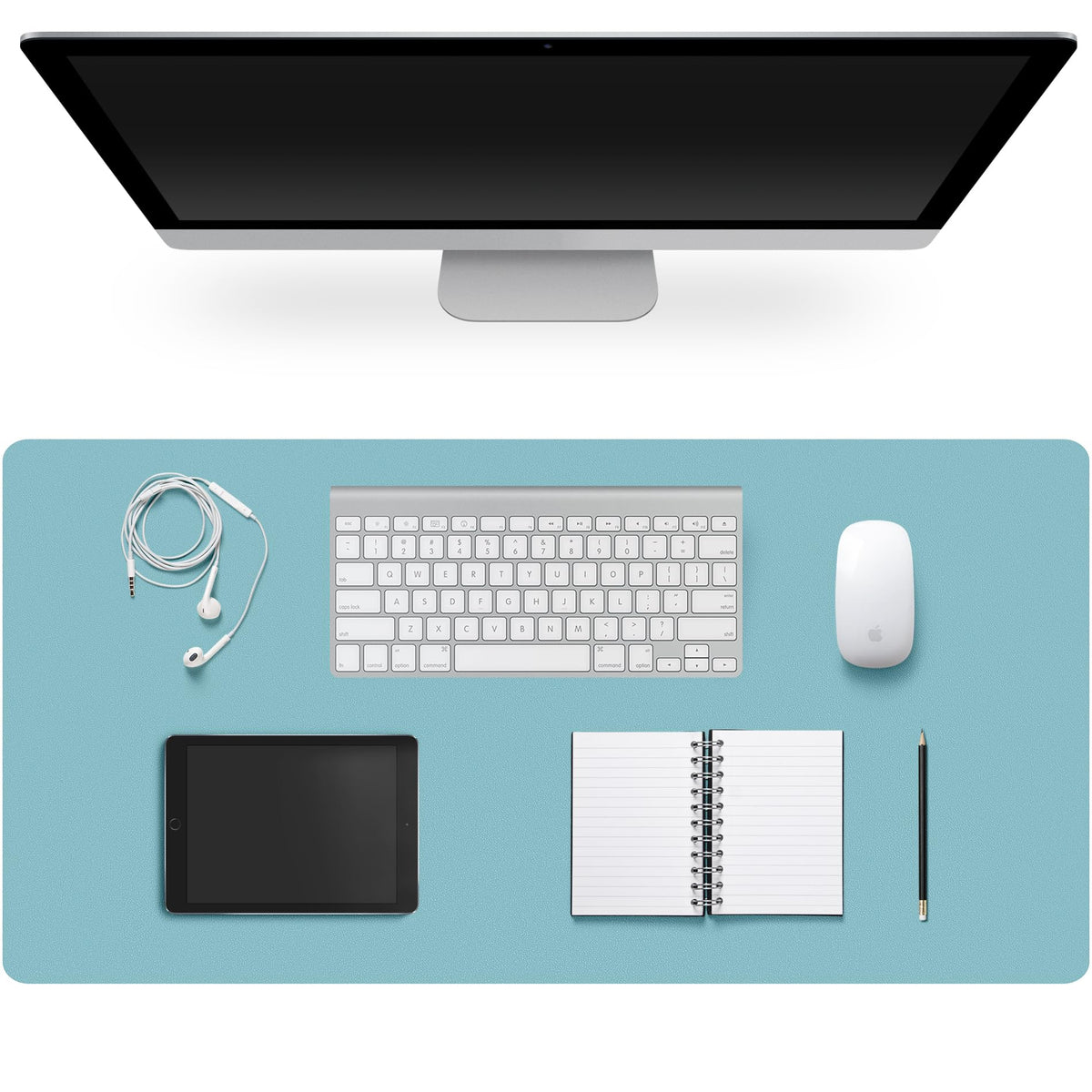 Leather Desk Pad Protector,Non-Slip Desk Pad,on-Slip PU Leather Large Mouse Pad,Easy Clean Desk Protecor Mat,Writing Pad for Office Work/Home/Decor