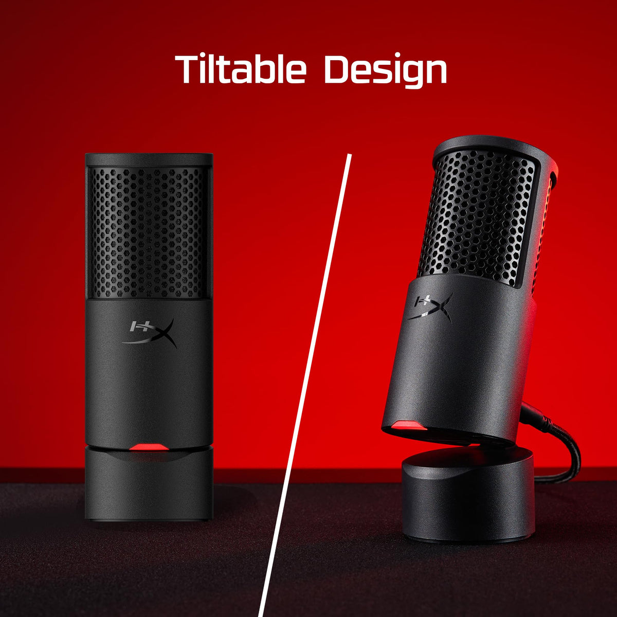 HyperX SoloCast – USB Condenser Gaming Microphone, for PC, PS4, PS5 and Mac, Tap-to-Mute Sensor, Cardioid Polar Pattern, Great for Streaming, Podcasts, Twitch, YouTube
