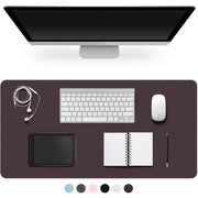 Large PU Leather Desk Pad with Non-Slip Easy-Clean Surface