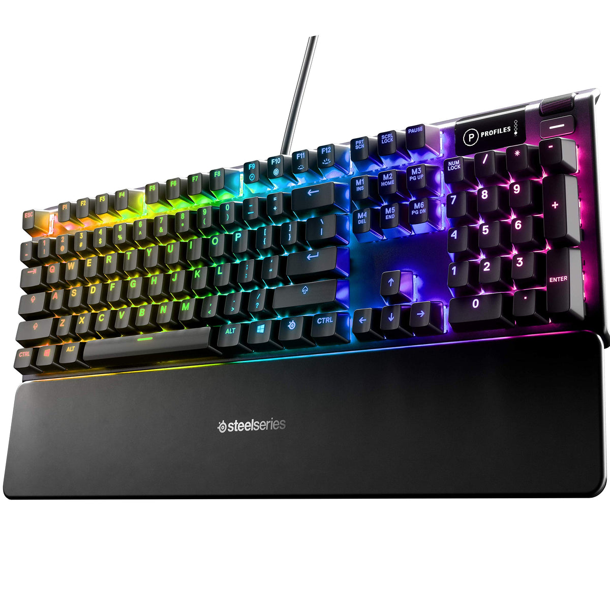 SteelSeries RGB Gaming Keyboard — Tenkeyless Compact Form Factor — 8-Zone RGB Illumination — Water and Dust Resistant — Whisper-Quiet Gaming Switch