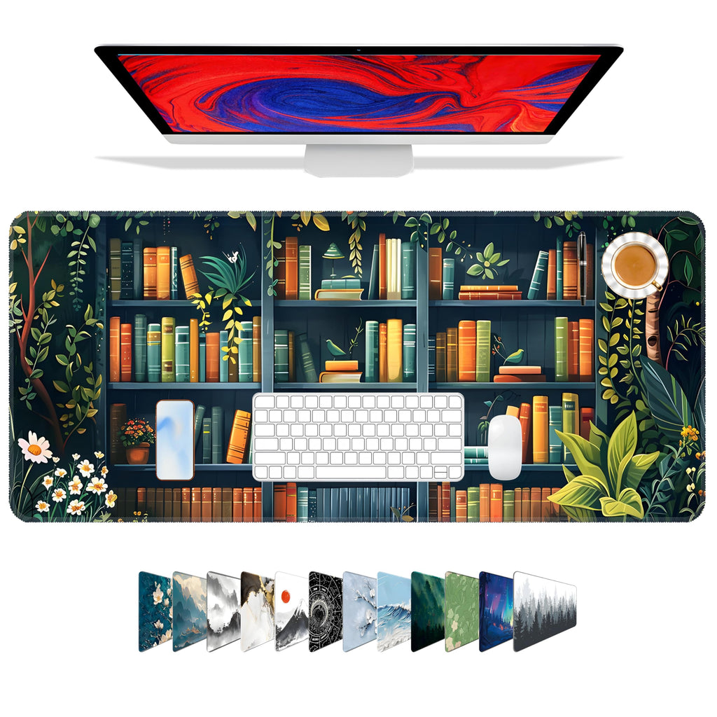 Galdas Gaming Mouse Pad XXL XL Large Long Extended Big Mousepad Non-Slip Rubber Keyboard Mouse Pad with Stitched Edges for Laptop Home Office (31.5x11.8x0.08 Inch) …